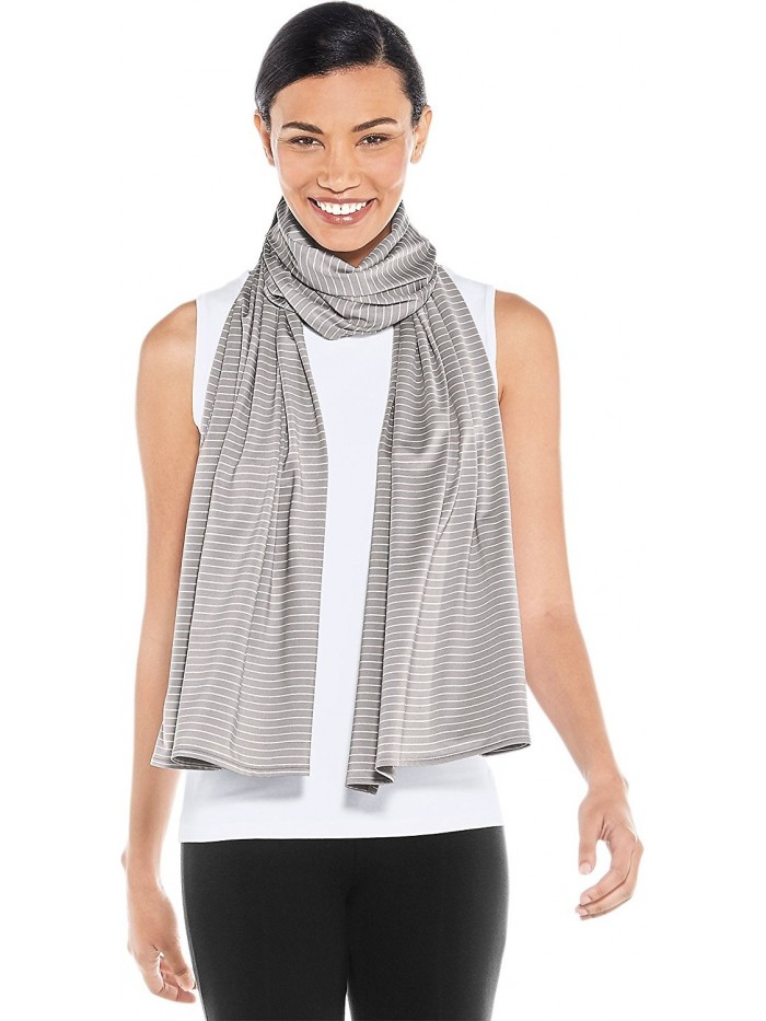 Coolibar UPF 50+ Women's Performance Sun Shawl - Sun Protective - Light Grey - C2189RC0KCX