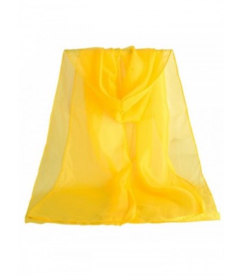 Chiffon Scarf- Misaky Women's Fashion Style Lady Shawl Girls Stole - Yellow - CO12L2CU4VL