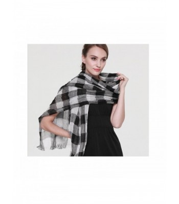 ZORJAR Linen Checks Sarong Scarves