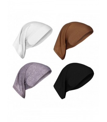 AIYUE Beanie Headscarf Headwear Chemo Turban Cancer - Black/White/Grey/Coffee - CZ18666KH0N