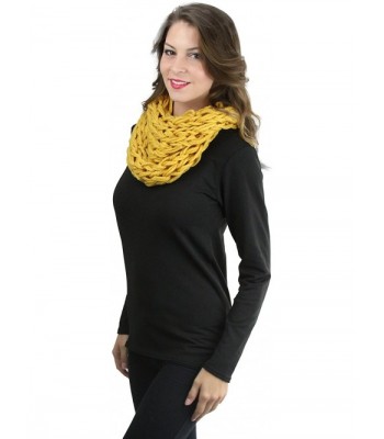 ToBeInStyle Womens Yarn Braided Snood in Cold Weather Scarves & Wraps