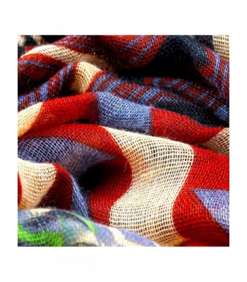 Switzerland Bohemian Summer Soft Scarf Scarves for Girls Designer Style - Red - CF11POM3PBR