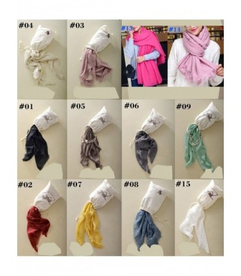 Warmword Oversized Cotton Scarfs Colors