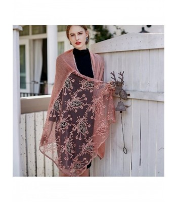 Lightweight Scarves Fashion Print Shrimp in Wraps & Pashminas