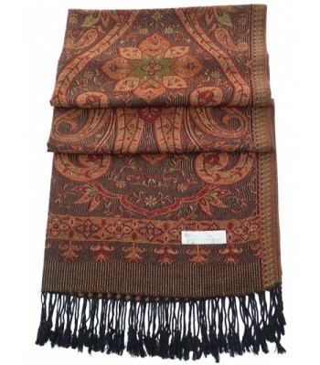 Maroon Reversible Pashmina CJ Apparel in Fashion Scarves