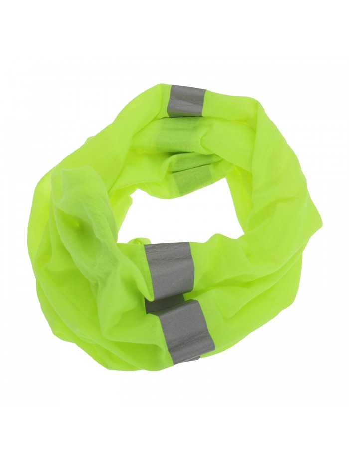 Unisex Hi Vis Multipurpose Neckwarmer With 3M Scotchlite Banding - Neon Yellow - C611POK27O5