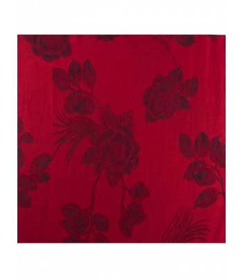 FUPashRose06AG Lightweight Floral Design Pashmina