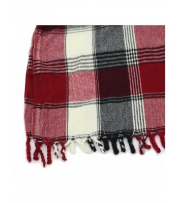 Women's Plaid Scarf Long Scarves Warm Tartan Blanket Wrap Shawl - 58345 ...