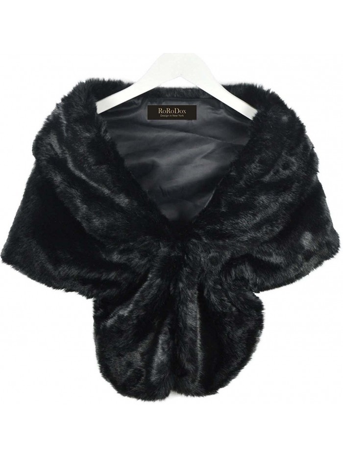 Warm Faux Fur Wedding Shawl Perfect for Wedding/party/show - Black ...