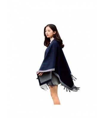 Moxeay Blanket Oversized Pashmina 1761 Navy in Fashion Scarves