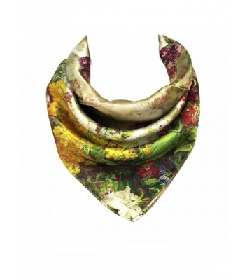 Allydrew Charmeuse Silk Neckerchief Square Scarves- Romance - CJ11ZDW0GJH