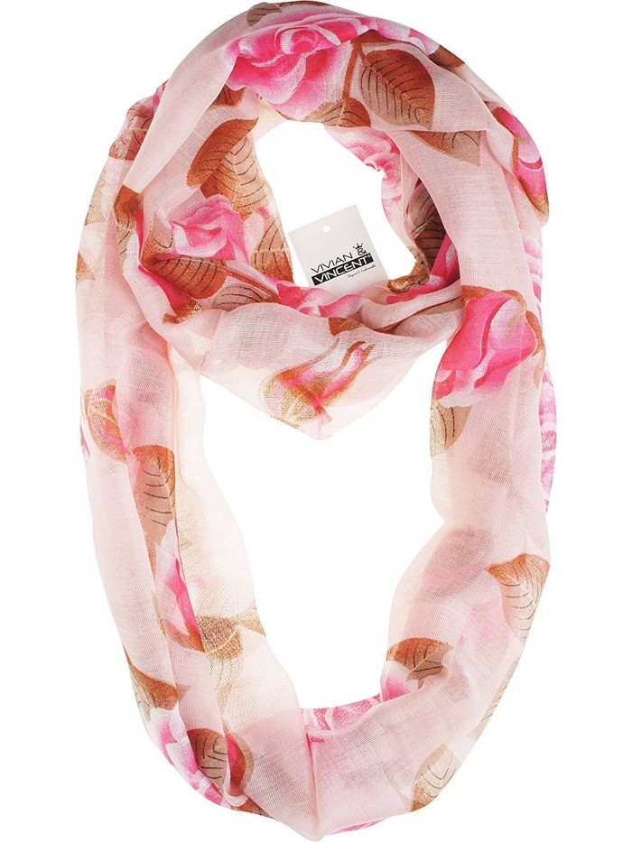 Vivian & Vincent Soft Light Elegant Sheer Infinity Scarf - C3 - CU12MA0OY1Q