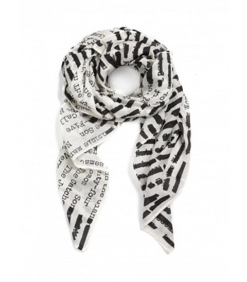 Out of Print Lightweight Scarf - White - CW12MAILPJN