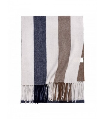 ZORJAR Fashion Scarves Camel Blue Multistripe