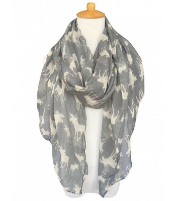 GERINLY Moose Oblong Scarves Holiday