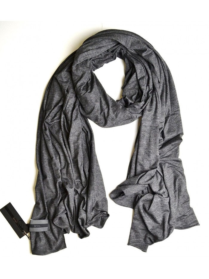 SALE $34.99 Fluxus Nomad Scarf Charcoal Grey Unisex Oprah's Must-Haves Cotton - CO11BFUS5RV