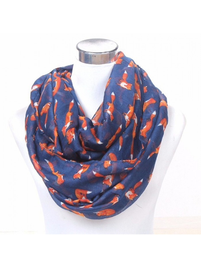 oliviabeauty Womens fashion Leopard Infinity Scarf - Orange-fox - CY12N256ESN