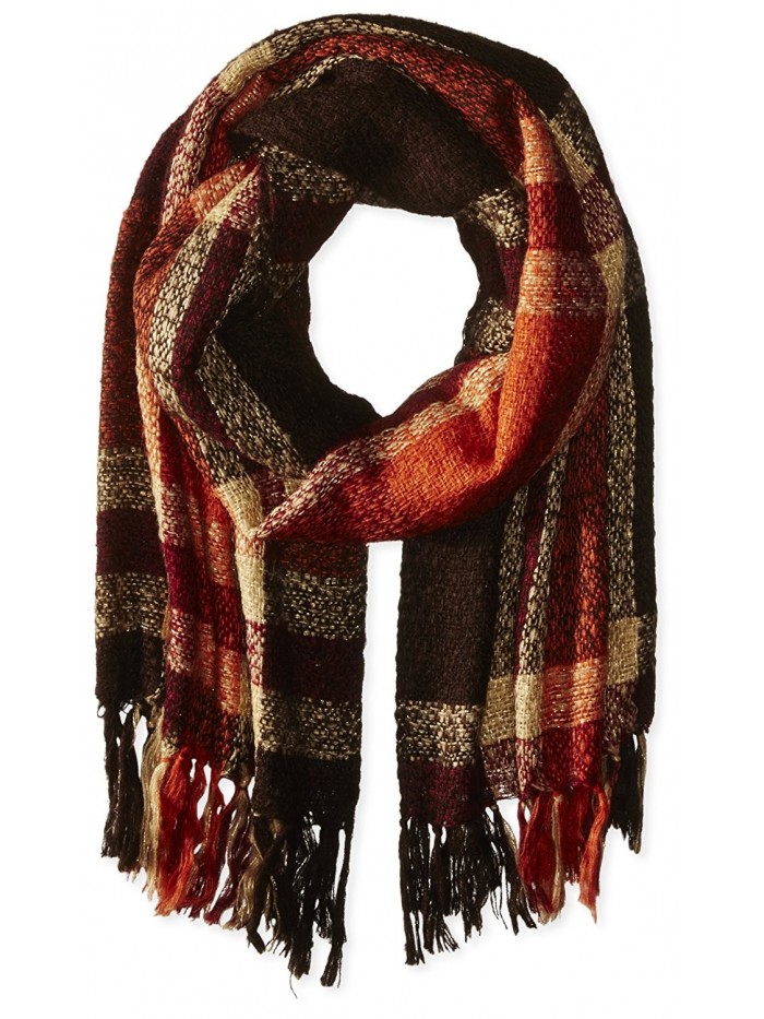 Steve Madden Women's Textured Super Plaid Blanket Wrap - Warm - CQ1231SJZM3