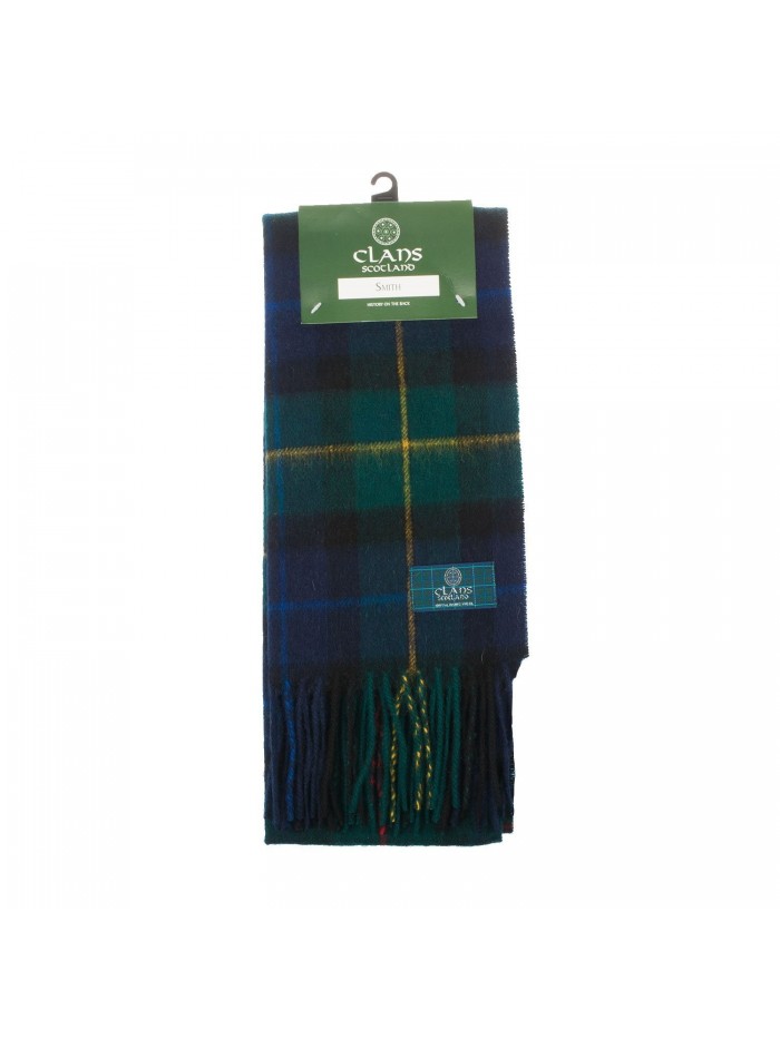 Clans Of Scotland Pure New Wool Scottish Tartan Scarf Smith (One Size) - CX123H47055