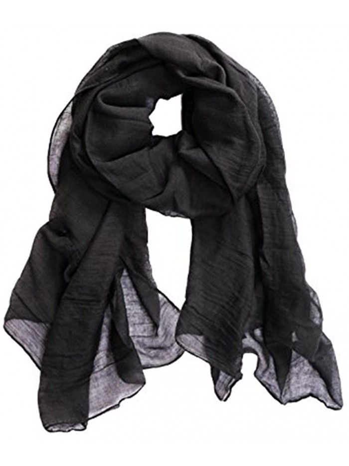 MEYKISS Cotton and Wool Blended Long Scarf 70.87" x 39.37" - Color 1 - CU17X6X205Z