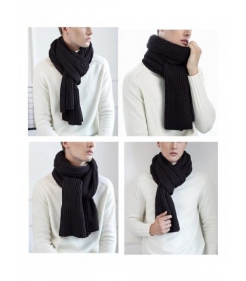 Unisex Solid Color Knitted Winter in Fashion Scarves