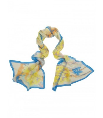 Ayli Womens Flower Mulberry Scarf