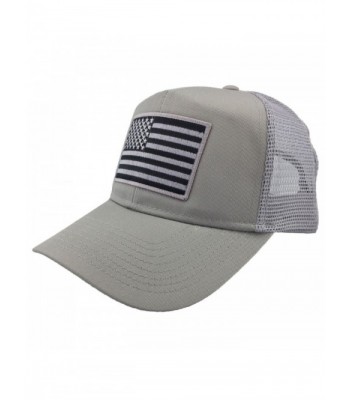 AMERICAN GREY FLAG MESH TRUCKER