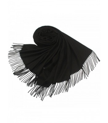 Women Pashmina Black Scarf Wrap