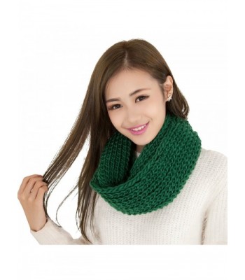 BININBOX Women's New Korean Style Soft Warm Infinity Circle Scarf - Green - C811PPLFTB1