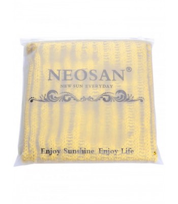NEOSAN Women's Men Thick Winter Knitted Infinity Circle Loop Scarf - Straight Mustard - CH186OZ7250