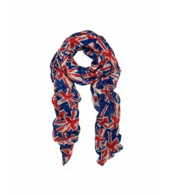 TrendsBlue UK British Flag Small Print Fashion Scarf - C2110OCH0KJ