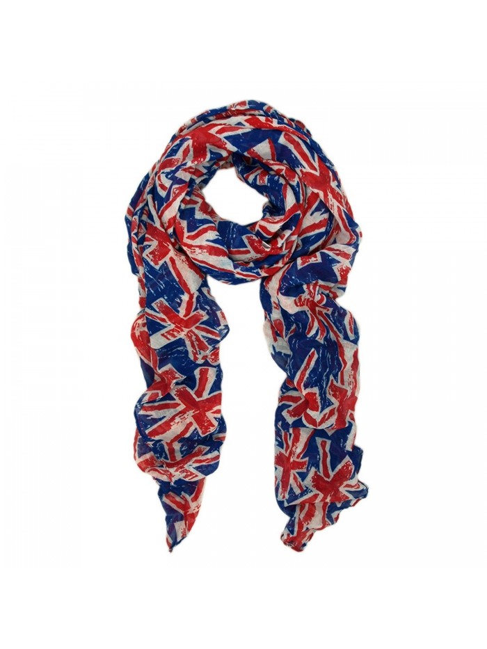 TrendsBlue UK British Flag Small Print Fashion Scarf - C2110OCH0KJ