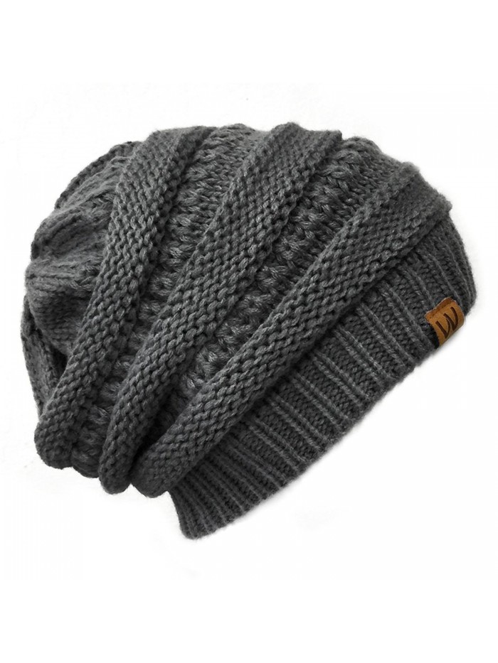 Bowbear Trendy Winter Beanie - Charcoal Gray - CV186SRUHNS