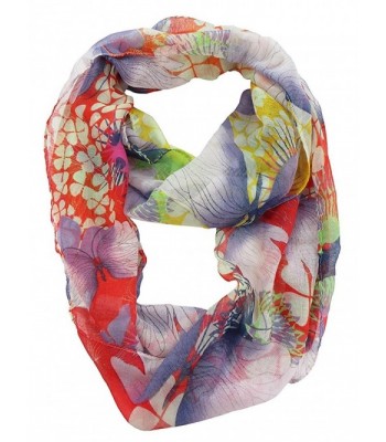 vintage floral infinity scarf Eternity scarf - C012NH75JBF