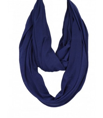 Jersey Plain color infinity scarf - Blue - C218676UT8D