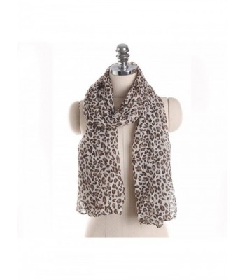 Veenajo Fahionable Women's Leopard Animal Print Scarf wrap Pashmina Soft Shawl - 2 - C712N6JYE76