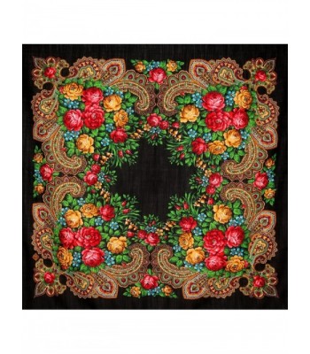 Pavlovo Posad Russian 35x35 vibrant in Wraps & Pashminas