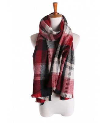 2017 Womens Mens Fashionable Blanket Plaid Winter Scarf Shawl Wrap Scarves - F - C1128TNRIK1