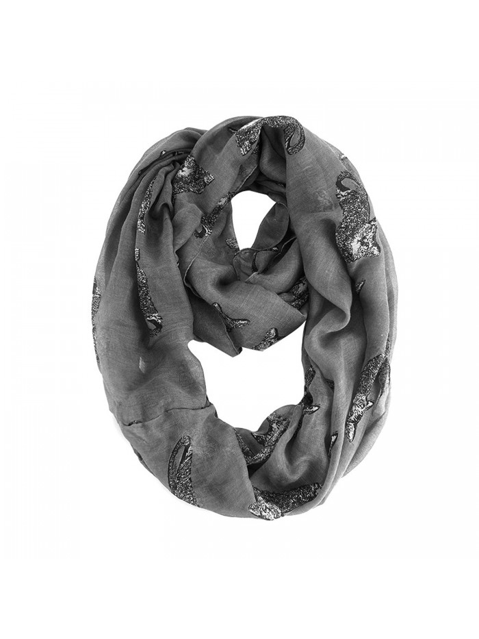 X.Sem Animal Scarf Cute Cat Print Women's Fashion Infinity Loop Scarves Shawl - CG185ADN8ZX