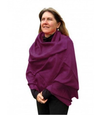 Luxurious Cotton Shawl Pashmina Berry in Wraps & Pashminas