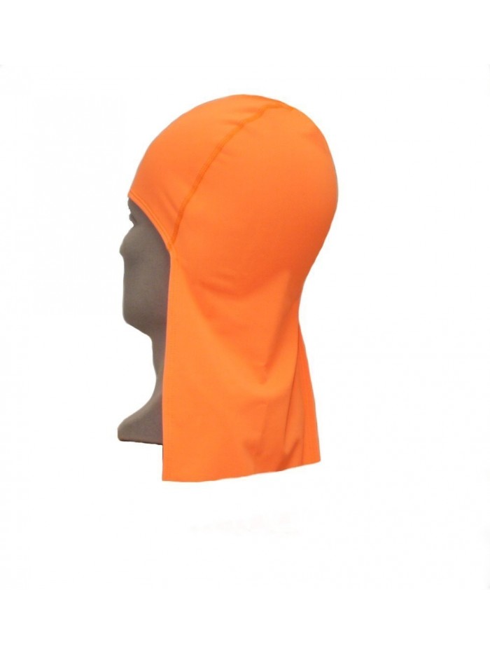 Maxit 103800145 CODA CAP Nylon/Spandex Solid Beanie Hat with Neck Shade- Universal- Orange - Orange - CU11VZPU6OB