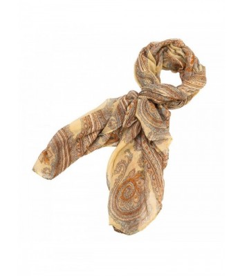 Large Paisley Pareo Scarf - Ivory - CB11MOFQ25X