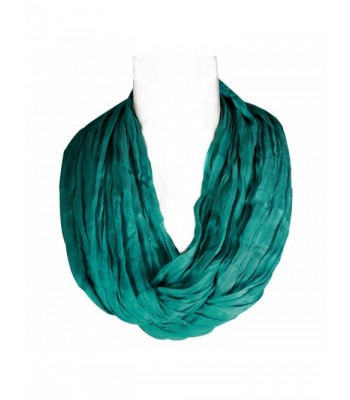 Wrapables Lightweight Silky Soft Infinity Loop Scarf- Turquoise - C411JEQNN6L