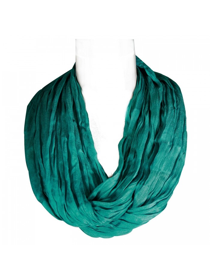 Wrapables Lightweight Silky Soft Infinity Loop Scarf- Turquoise - C411JEQNN6L