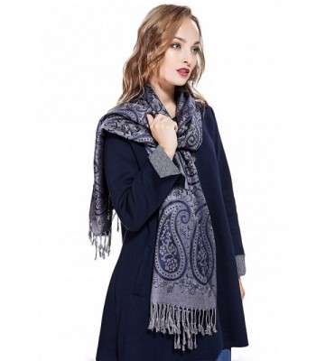 Ladies Pashmina Shawl Paisley Scarf Wrap With Fringe Fashion Scarves ...