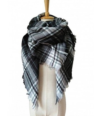 JOYEBUY Women's Warm Stylish Tassels Soft Plaid Tartan Scarf Large Blanket Wrap Shawl Valentine's Gift - Style 2 - CZ1856EGMAA