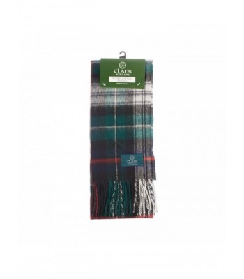 Clans Of Scotland Pure New Wool Scottish Tartan Scarf Mackenzie Dress (One Size) - CP123H4BHYZ
