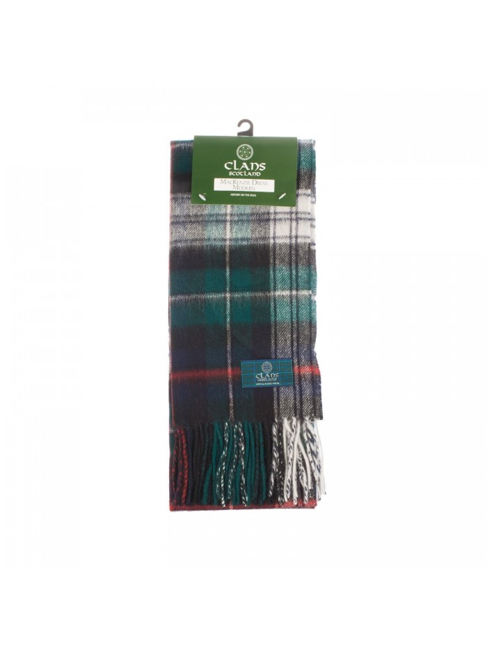 Clans Of Scotland Pure New Wool Scottish Tartan Scarf Mackenzie Dress (One Size) - CP123H4BHYZ