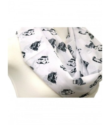 Scarf Birthday infinity scarf white