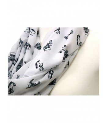 Scarf Birthday infinity scarf white in Fashion Scarves